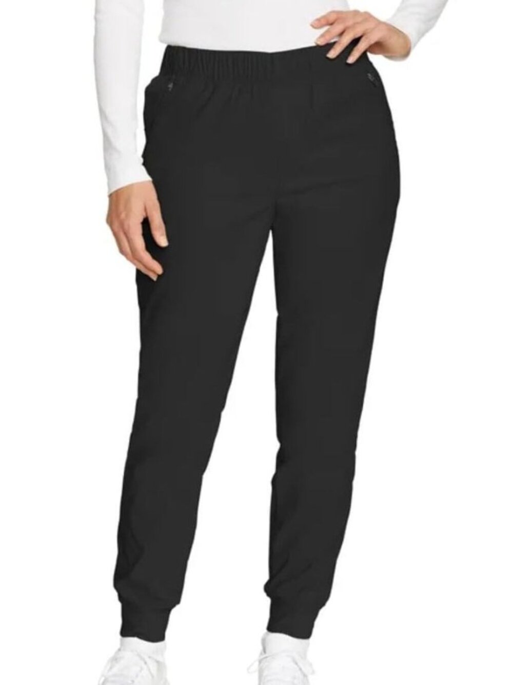 NWT Eddie Bauer Women's Rainier Fleece Lined Jogger BLACK Pants